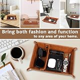 Funistree PU-Leather Valet Tray Gift for Him, Organizer for Men view 5