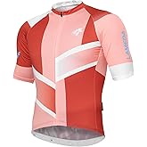 LAMEDA Men's Cycling Jersey Breathable Lightweight Bike Jersey for Men Cycling Short Sleeve Elastic Road Bike Shirt