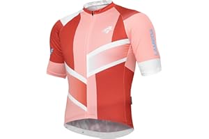LAMEDA Men's Cycling Jersey Breathable Lightweight Bike Jersey for Men Cycling Short Sleeve Elastic Road Bike Shirt