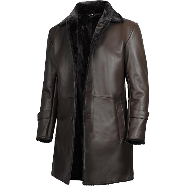 Chaqueta De Invierno Para Hombre – Abrigo Delgado Con Cuello De Solapa, Chaqueta De Cuero Acolchada, Gruesa Y Cálida, Manga Larga, Estilo Casual