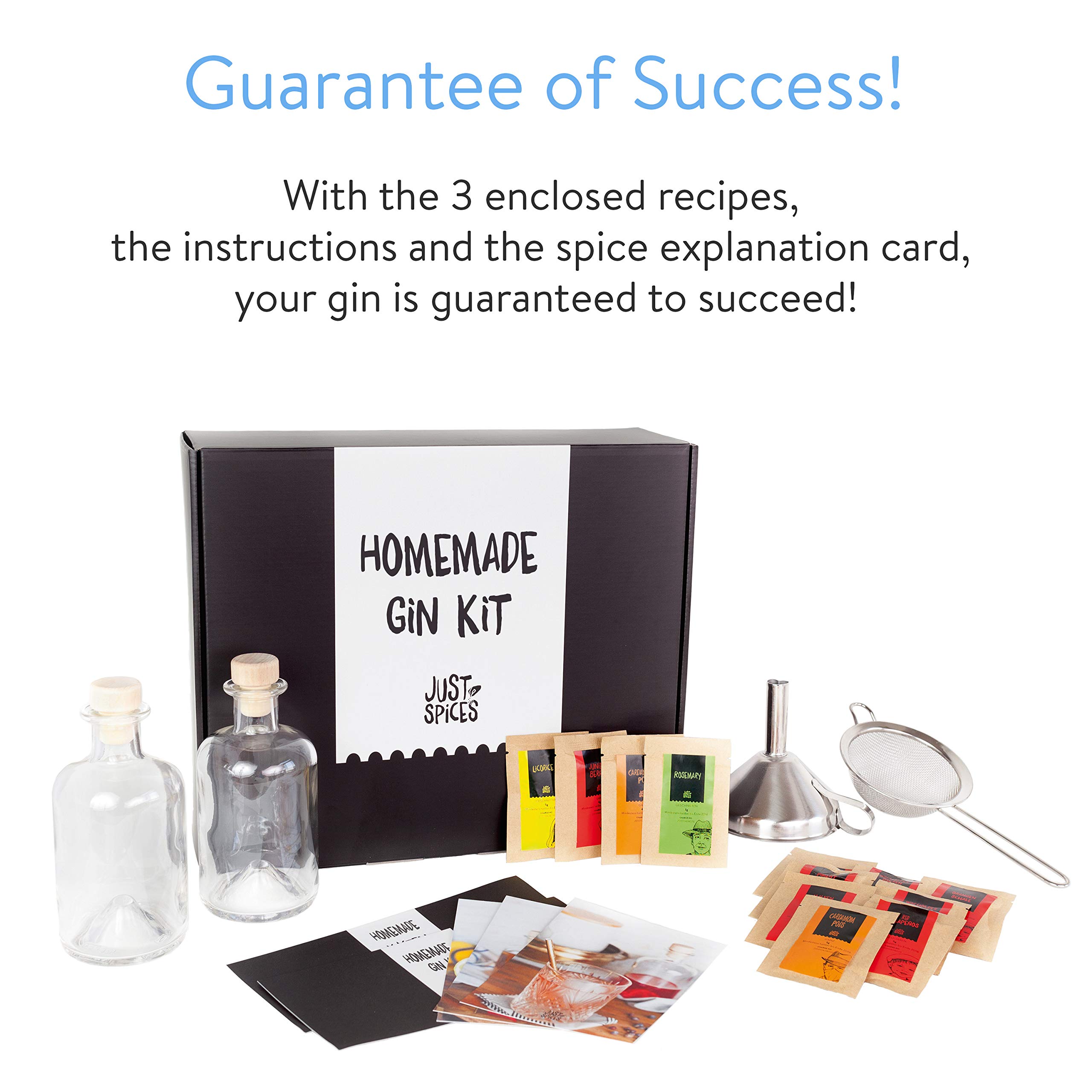 Just Spices Homemade Gin Kit Create Your Own Gin With 10 Different