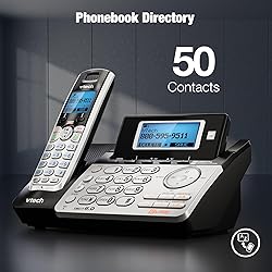 VTech 2-Line Cordless Phone for Small Business or