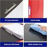 Oxford A4 Ring Binders 3 Pack Glossy Laminated Paper-On-Board 40mm Spine view 4