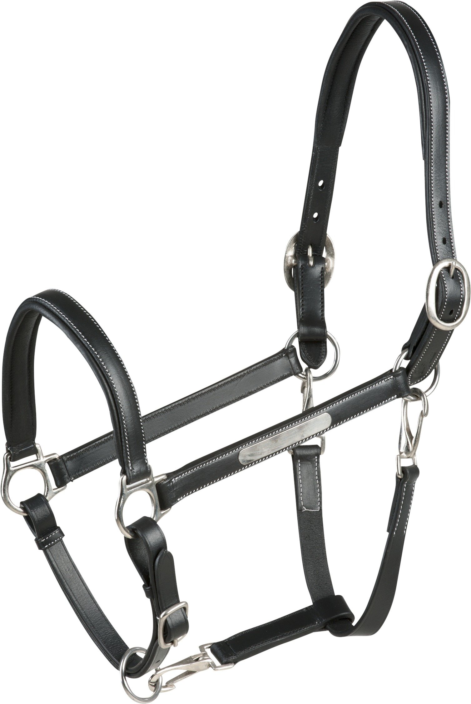 Eric Thomas Unisex Adult 307500302 Pro Leather Grooming Headcollar - Black/Black Lining, One Size