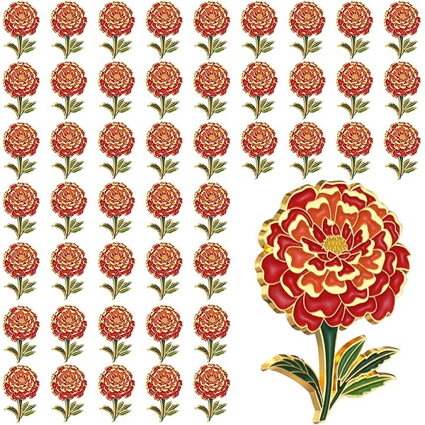 Amazon.com: Landical 24 Pcs Forget Me Not Flower Pins Bulk  display picture 3
