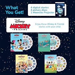 Moonlite Storytime Mini Projector with 4 Mickey