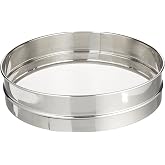 Winco 12" Stainless Steel Commercial Sieve | Great for Sifting Flour, Dry Ingredients, Baking Prep and Kitchens