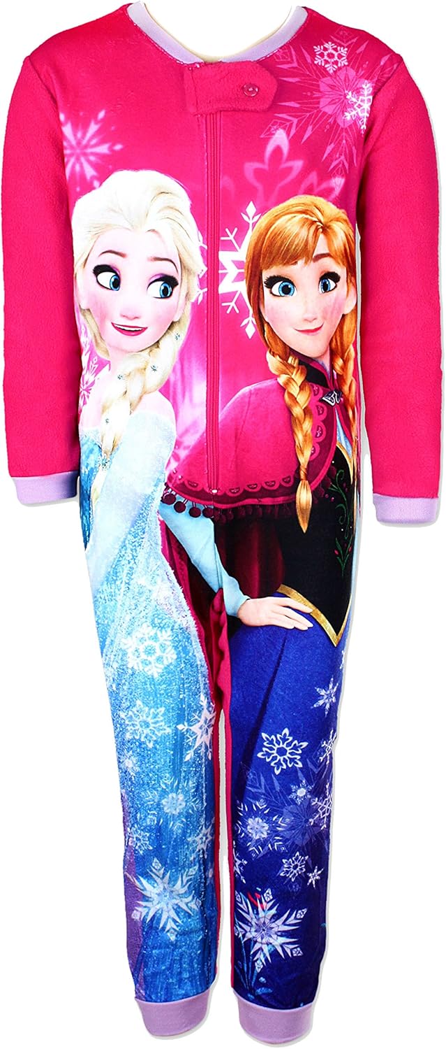 Disney Frozen Girl's Onesie Sleepwear Pyjamas Size 4, 5, 6, 8 & 10