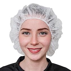 SAFEKO Unisex Polypropylene Bouffant Caps, 100