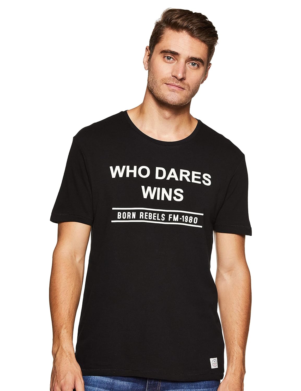 Flying Machine Men's Printed Regular fit T-Shirt