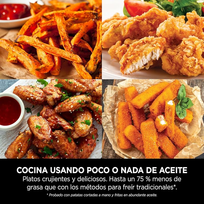Air Fryer PRO, Freidora de Aire, 4,7L, Cesta Individual, Negro — foto 3 de 8