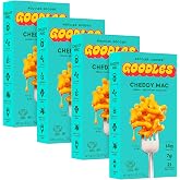 Goodles Cheddy Mac Creamy Cheddar &amp; Macaroni Pasta-Nutrient Packed with Real Cheese, Fiber, Protein,Prebiotics,Plants &amp; Vegetables | Non-GMO,Organic Ingredients [Cheddy Mac, 6 oz.] (Pack of 4)