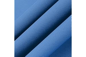 THAMIAO Book Cloth Fabric Cover for Binding - 17in x 55in Paper Backed Surface - Bookbinding Supplies (Sapphire)