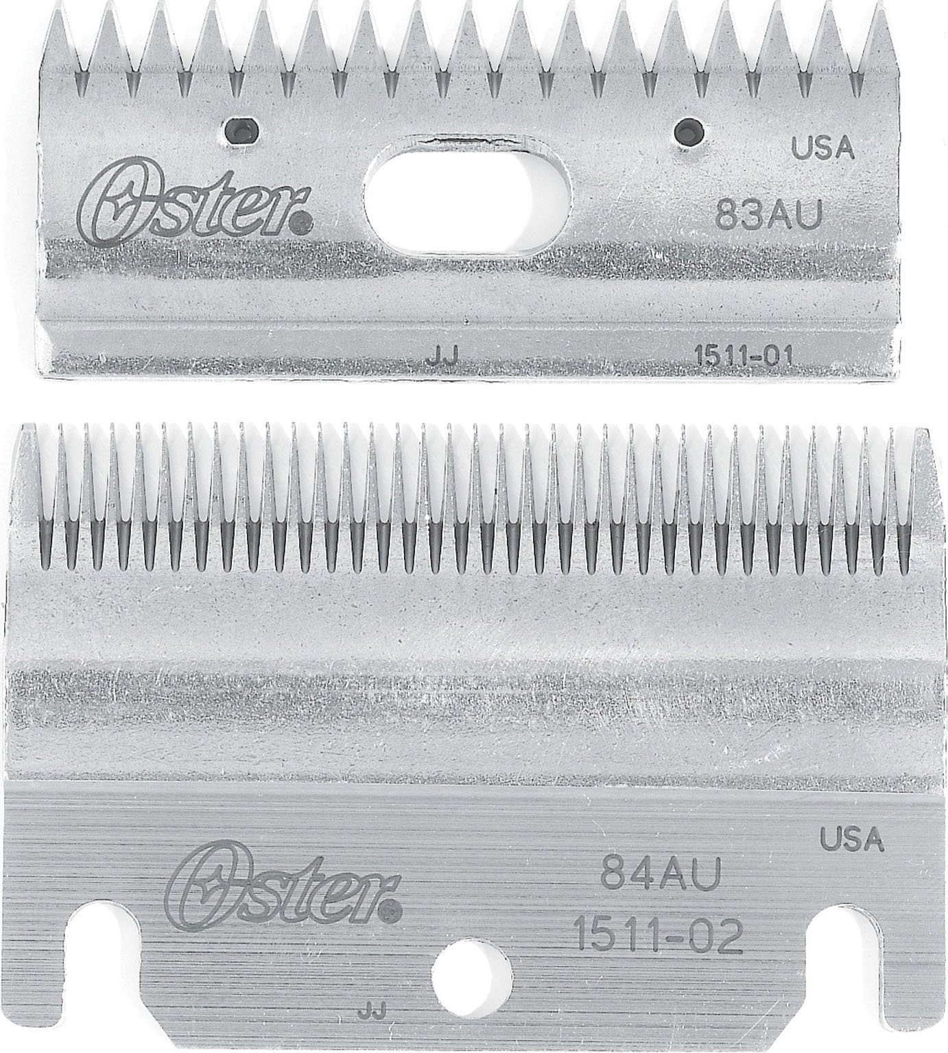 Oster Clipmaster Top and Bottom Clipper Blade Set, 83AU and 84AU (078511-126-001)