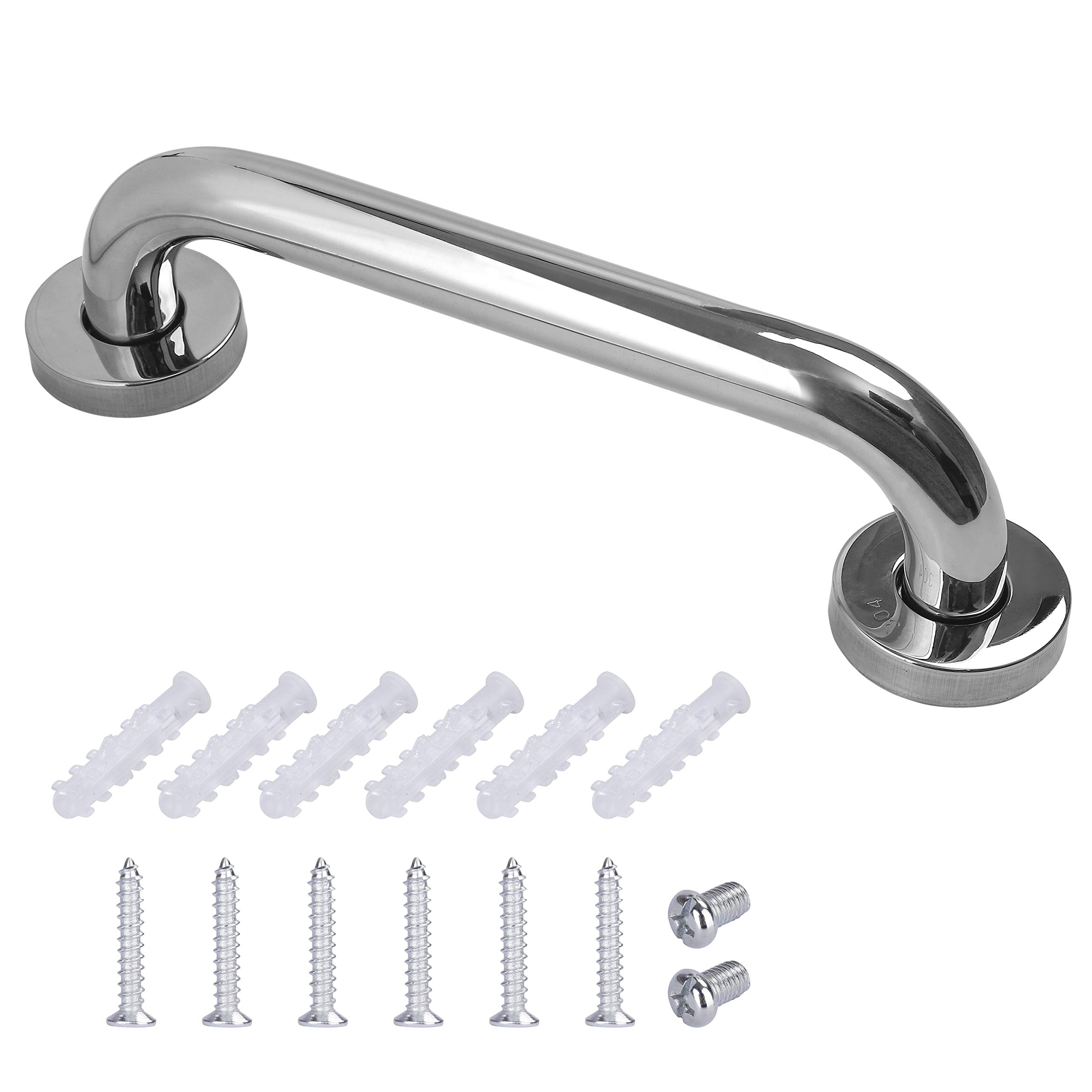 Stainless Steel Grab Bar Bathroom Bath Handle for Toilet for Elderly/Disabled/Children/Pregnant 25 cm