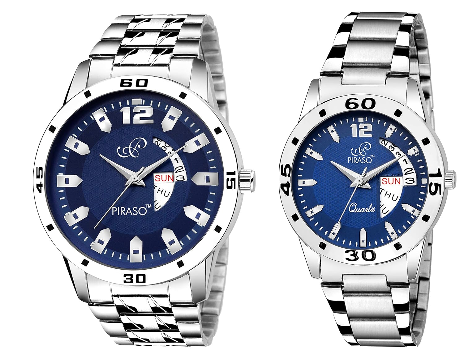 Buy Piraso Times Day Date Series Watch Combo Pack Of 2 Men Women Online At Low Prices In India Amazon In amazon in