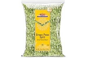 RANI BRAND AUTHENTIC INDIAN PRODUCTS Rani Green Peas Split, Dried (Vatana, Matar) 64oz (4lbs) 1.81kg Bulk ~ All Natural | Kosher | Vegan | Gluten Friendly | Product of USA