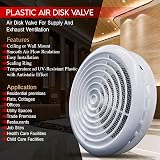 Blauberg 4 inch White Circular Ceiling Vent Grille Cover 100 mm UV view 4