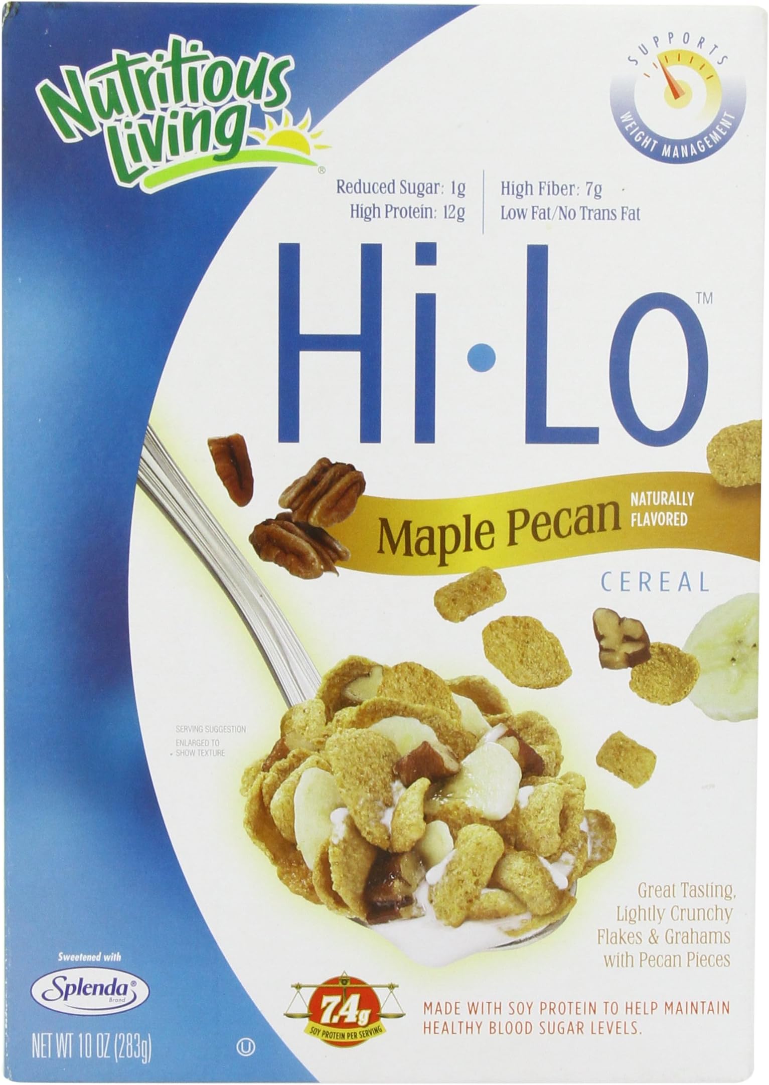 Nutritious Living Hi-Lo Cereal Maple Pecan 284 g, Low Carb, No Added Sugar