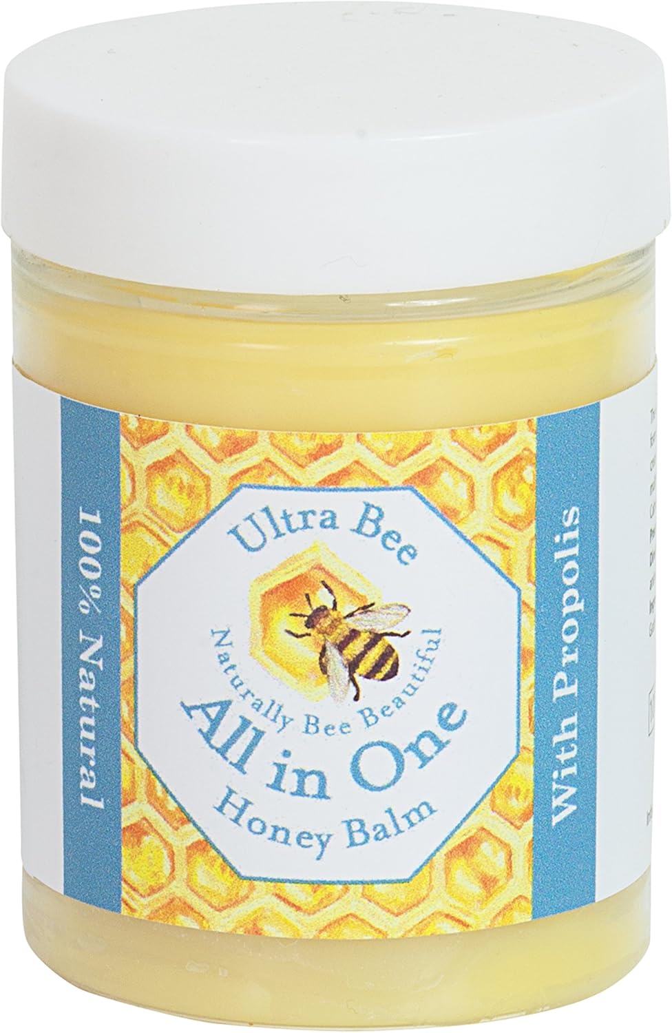 100% Natural All in One Honey Balm, Natural Moisturiser for Sensitive Face Body, Lips,Tattoo's 200ml, 200 ml (Pack of 1)