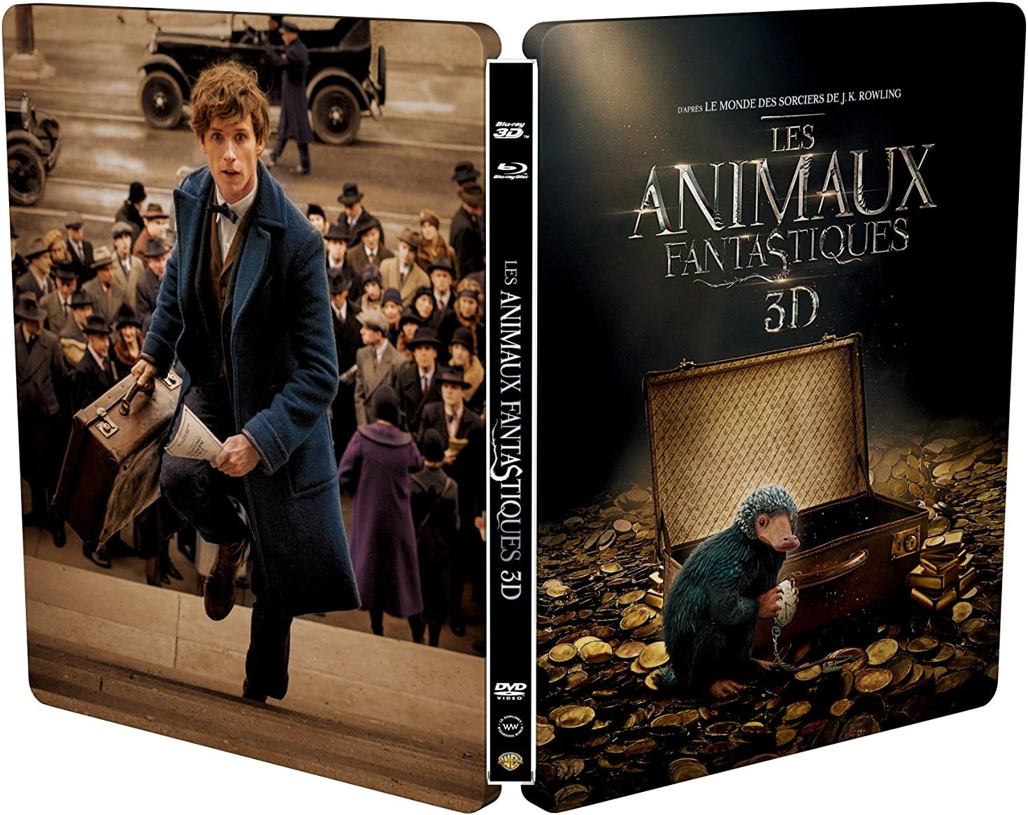 Les Animaux Fantastiques Edition Limitee Steelbook Le Monde Des Sorciers De J K Rowling Blu Ray 3d Combo Blu Ray 3d Blu Ray Dvd Edition Boitier Steelbook Amazon Fr Eddie Redmayne