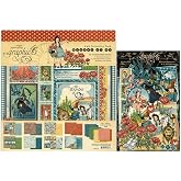 Graphic 45 Wonder of Oz Decorative Papers - 8x8 Paper Pack and Ephemera Die-Cuts