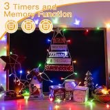 Ollny Fairy Lights Mains Powered 60m 600 LED Multicoloured Outdoor String view 4