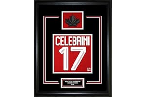 Macklin Celebrini #71 Hockey Canada 2026 Jersey Number Frame — 16x20 Hockey Canada Wall Art — Glass Front, Made in Canada — N
