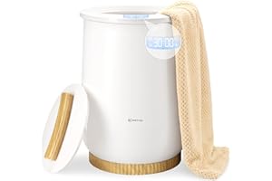 Keenray Upgraded Towel Warmer Bucket, Large Towel Warmer with 3 Heating Modes, Heat Time 30/45/60/90 Min Adjustable and Up to