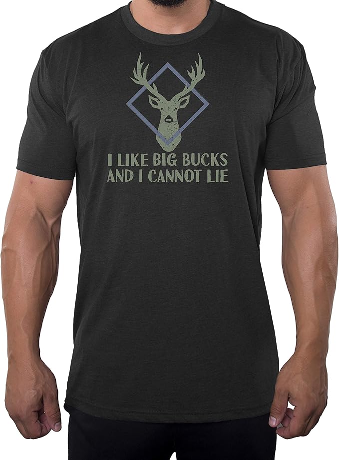 Amazon.com: I Like Big Bucks Men's T-Shirts, Funny Graphic Tees, Men's Clever Shirts: Clothing