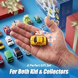 JOYIN 18 Piece Pull Back City Cars and Trucks Toy Set view 2