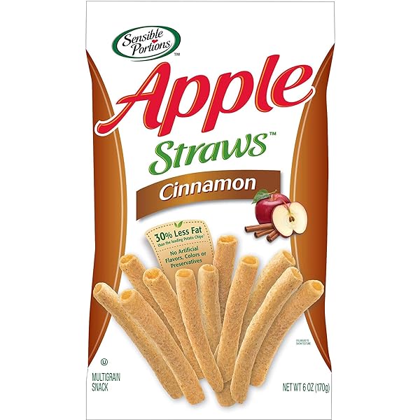 SENSIBLE PORTIONS APPLE STRAWS WITH CINNAMON 6 OZ