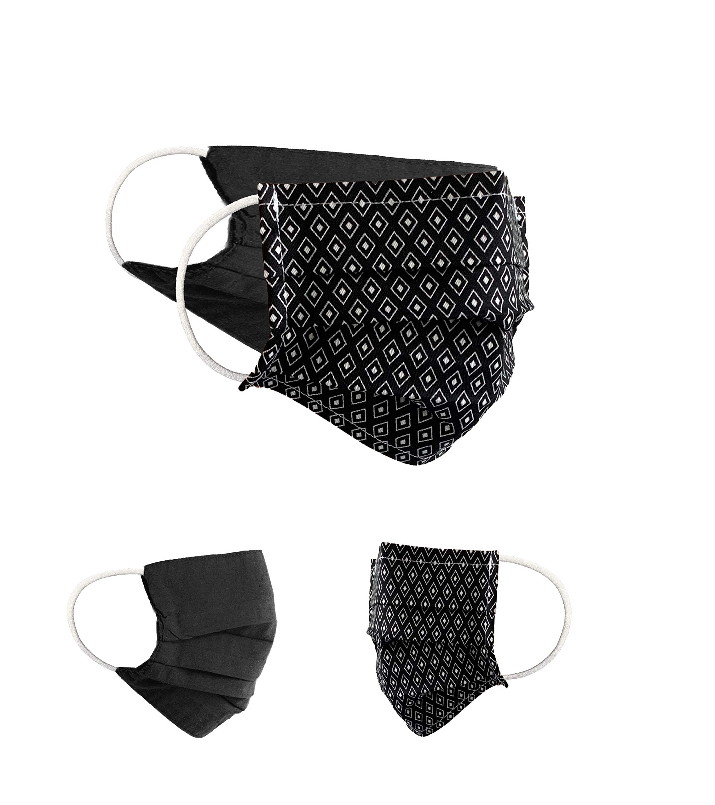 Community Masks 2-pack set unisex makeshift mask reversible mouth protection mask mouth and nose protection reversible mask with print cotton BCI washable