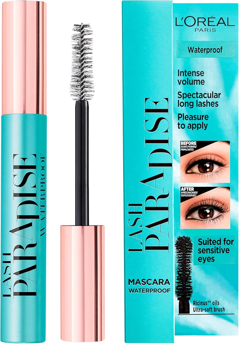 L'Oréal Paris Lash Paradise Waterproof Mascara 36H Volumising Castor Oil