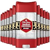 Old Spice Sweat Defense Antiperspirant Deodorant for Men, 24/7 Sweat & Odor Protection, Lasting Freshness, Clear Gel, Swagger Scent, 3.8 oz (Pack of 12)