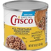 Crisco Butter Flavor All-Vegetable Shortening, 16 Ounce