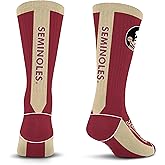 For Bare Feet NCAA FLORIDA STATE SEMINOLES MVP Crew Sock Team Color Medium
