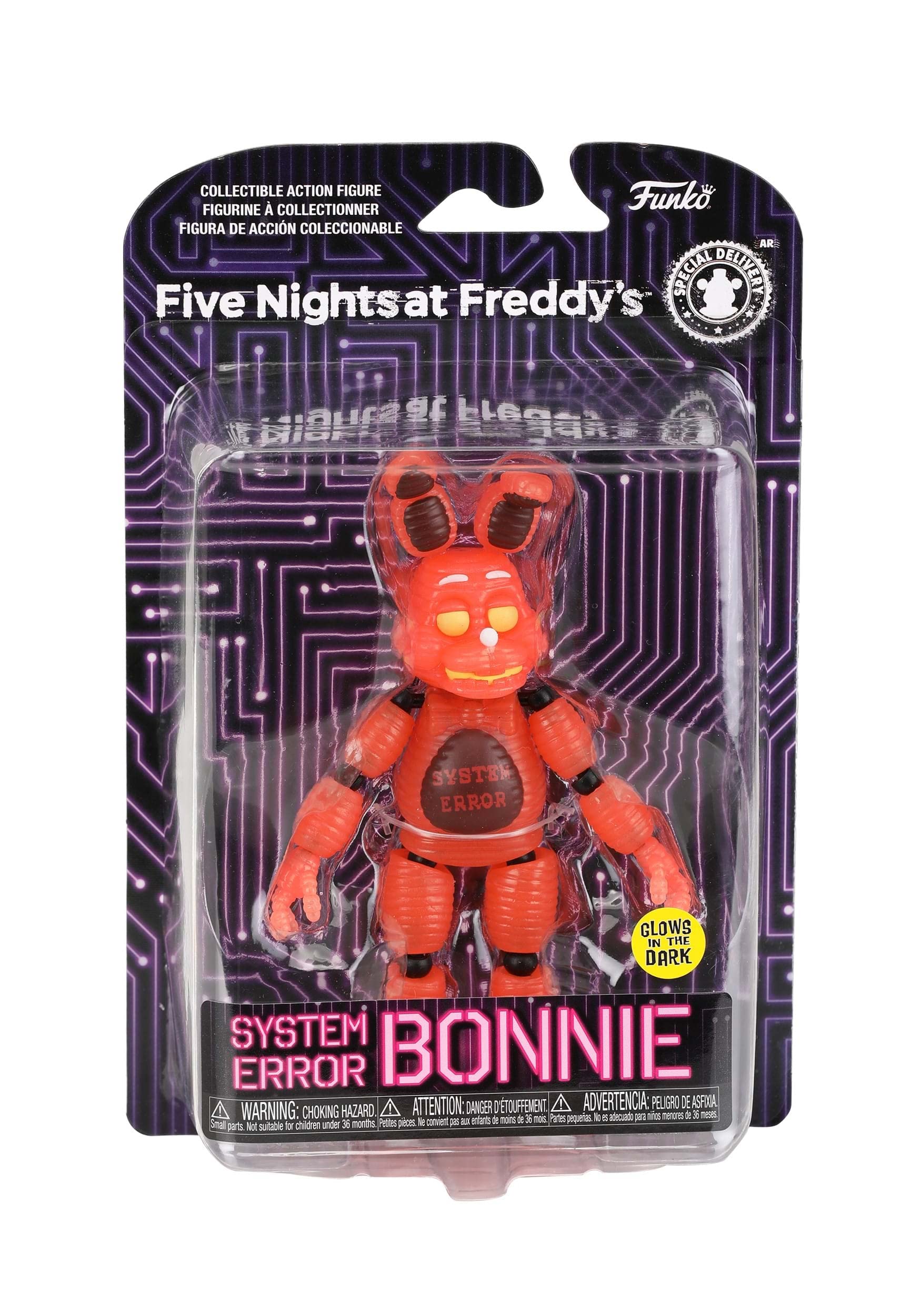 Funko Action Figure: Five Nights At Freddy's (FNAF) - System Error Bonnie the Rabbit - Glow In the Dark - Collectable Toy - Gift Idea - Official Merchandise - for Boys, Girls, Kids & Adults