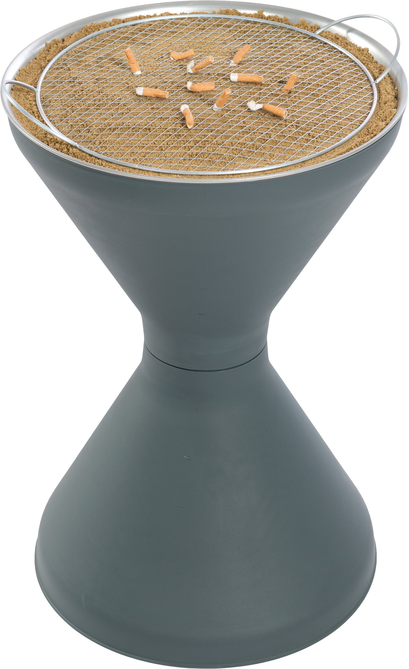 Turk 22110 Diabolo Stand Ashtray, Plastic, Light Grey