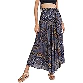 Joob Joob Long Boho Skirts for Women - Bohemian Hippie Maxi Summer Skirt