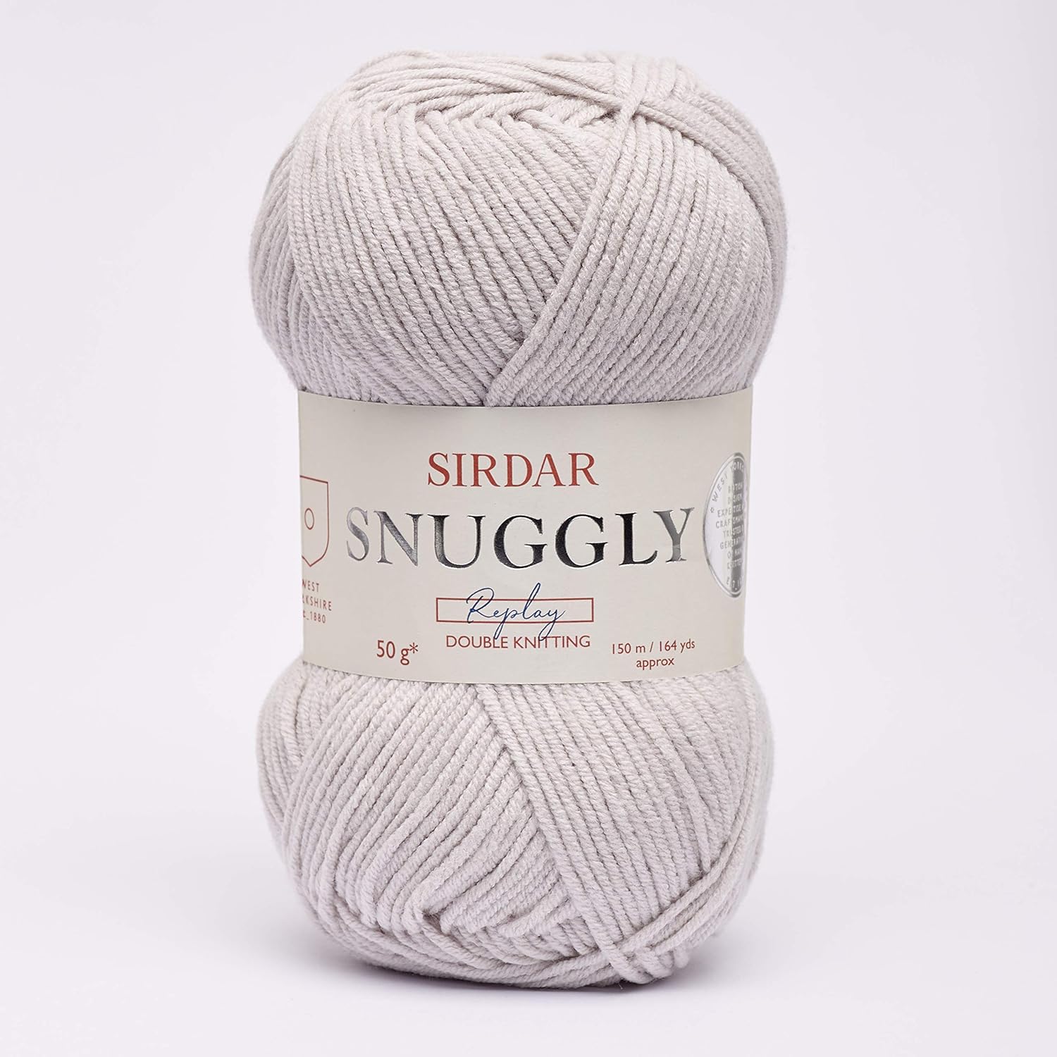 Sirdar Snuggly Replay DK Double Knitting, Surf's Up Silver (102), 50g, 50 g (Pack of 1)