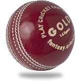 Junior Cricket Ball for Cricket Bat | 142g Leather Ball Designed for Net Practice | Red Ball, Pink or White for Sport Outdoor | Multiple Set Options for Junior Cricket Game