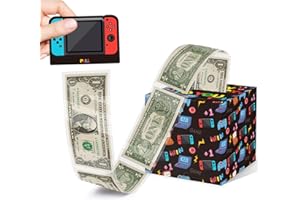 AZBUK Birthday Money Box for Cash Gift Pull Money Pull Box for Cash Gift Happy Birthday Card and 35Pcs Transparent Bags Gifts for Boys Girls Best Friend Child Kids