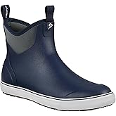 Piscifun Men’ s Deck Boots, Waterproof Fishing Rain Boots, Anti-Slip Rubber Boots with Breathable Neoprene Lining