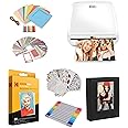 KODAK Step Printer Wireless Mobile Photo Printer with Zink Zero Ink Technology & Kodak App for iOS & Android (White) Gift Bundle