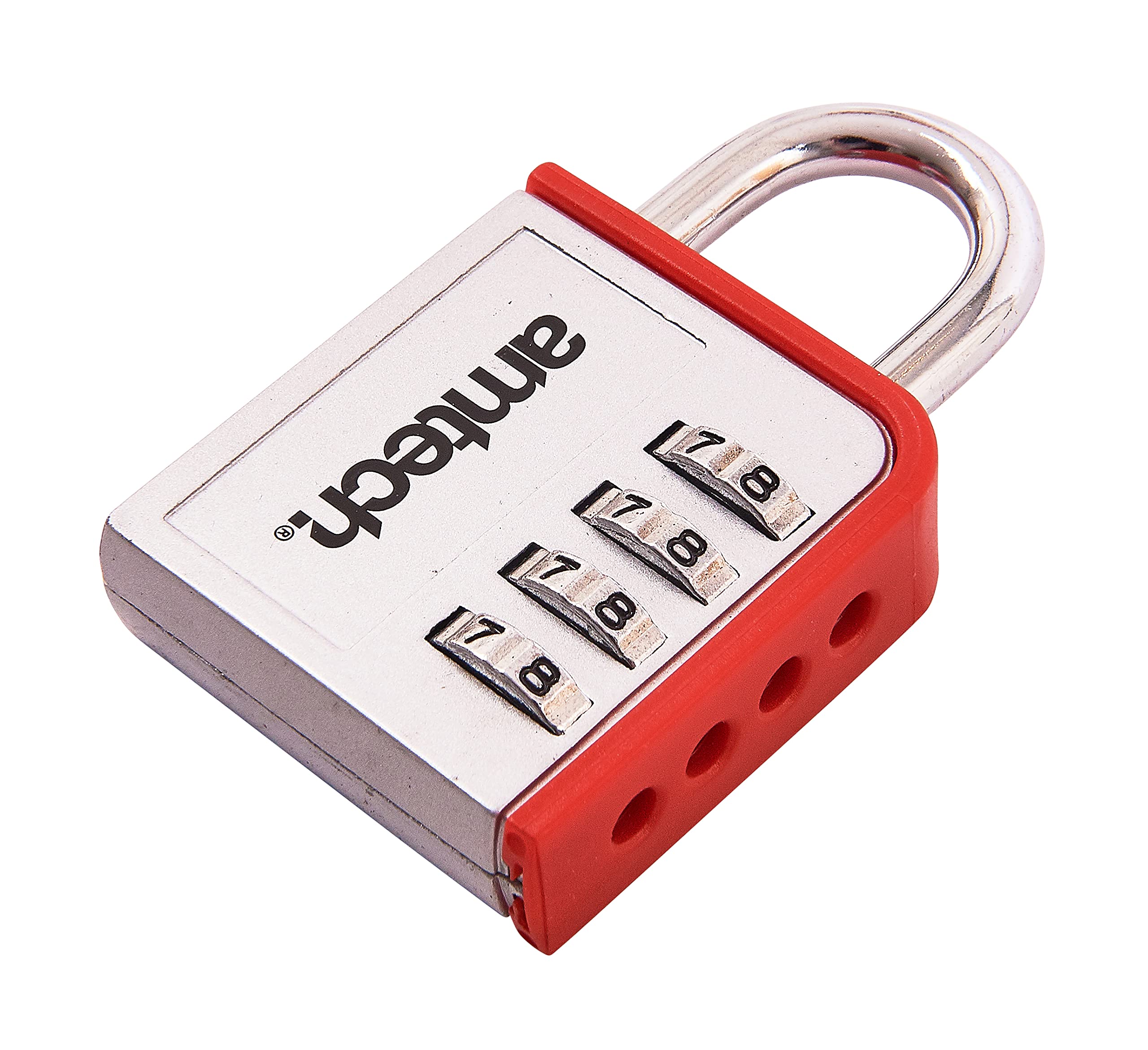 Amtech T1142 4 Digit zinc Combination Padlock Silver