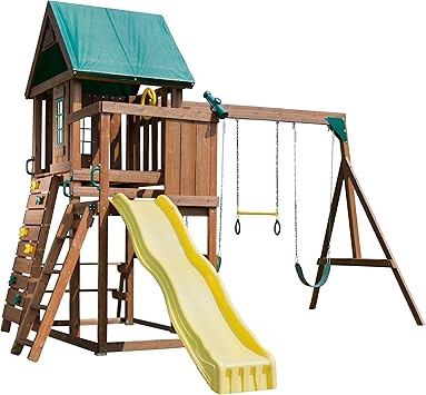 outdoor play cube with slide