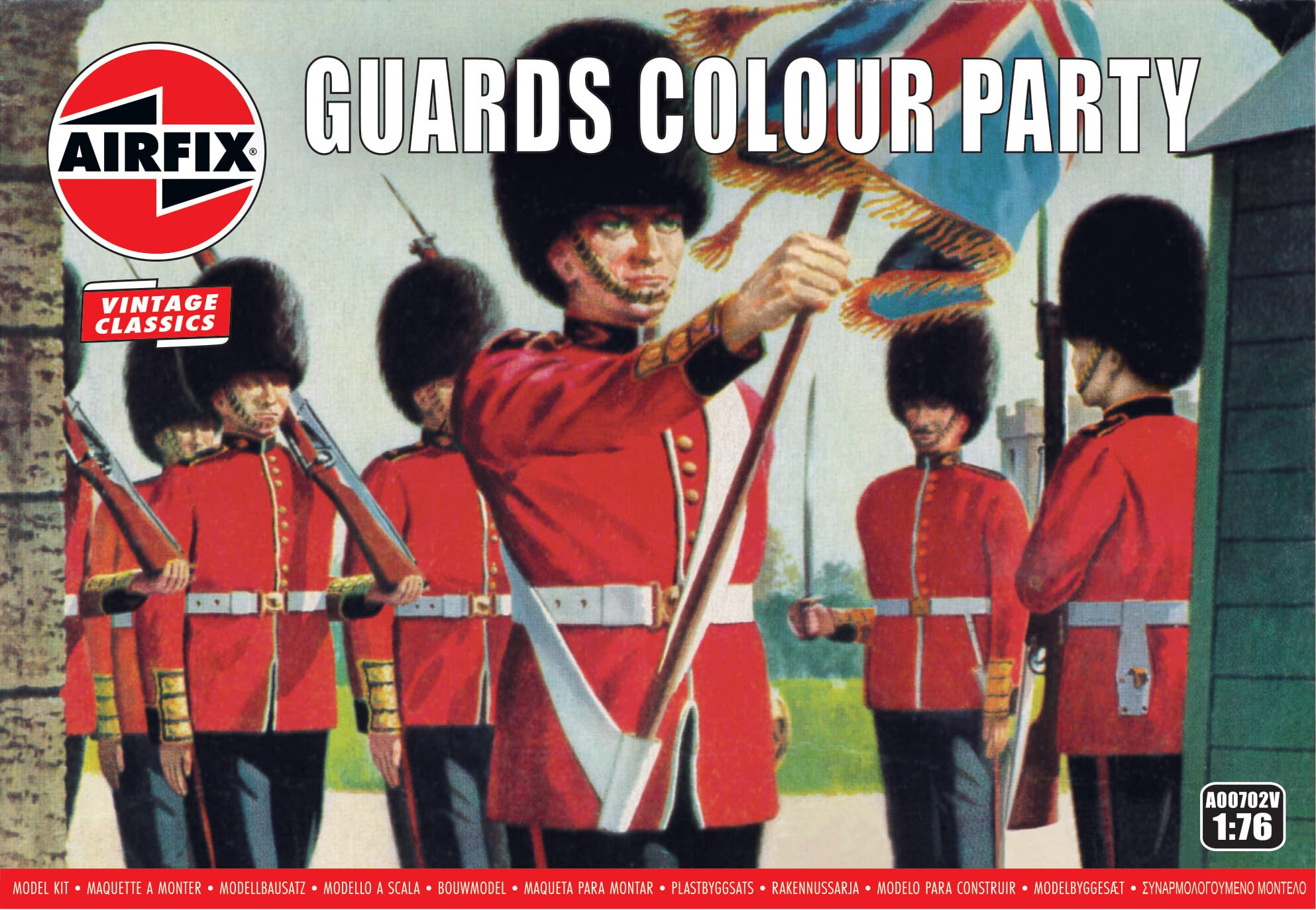 Airfix A00702V Guards Colour Party Classic Vintage Figures, un Painted