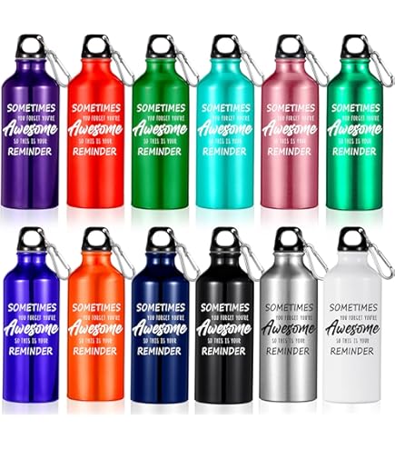 Bokon 24 Pack Reusable Bottle Aluminum Water Bottle W/Lid,  25 Oz Retail 85 00
