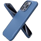 Smartish® iPhone 15 Plus Magnetic Case - Gripmunk Compatible with MagSafe [Lightweight + Protective] Slim/Thin Grip Cover with Microfiber Lining for Apple iPhone 15 Plus - Blues on The Green